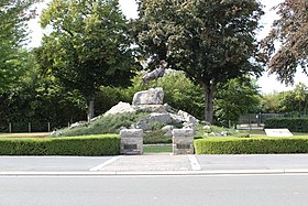 Le mémorial à la gloire du 1er régiment terre-neuvien.