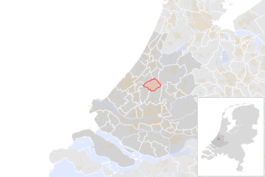 Locatie van de gemeente Zoetermeer (gemeentegrenzen CBS 2016)