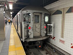 NYCS 42nd Street Shuttle at Grand Central October 2023-2.jpg