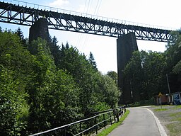 Železniční viadukt v Nové Rudě (Czarny most) v roce 2006