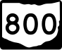 State Route 800 marker