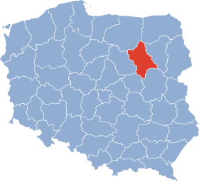 Localisation de Voïvodie d'Ostrołęka