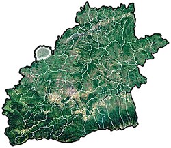 Location of Păuca, Sibiu