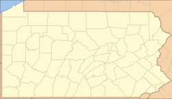 Location of West Chester in Pennsylvania