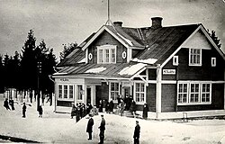 Фотография вокзала 30-х годов XX века