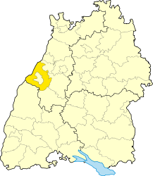 Circondario di Rastatt – Mappa