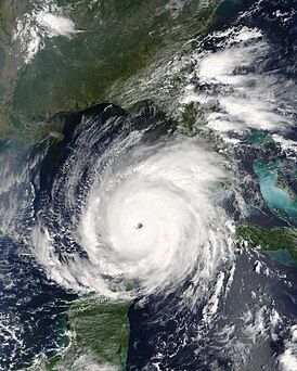 Ураган «Рита» на пике интенсивности 21 сентября.