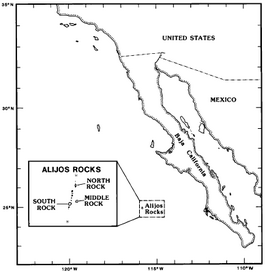 Kaart van Rocas Alijos