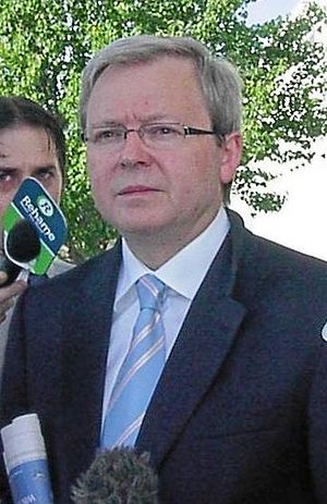 English: Kevin Rudd on Novembre 2005. Français...