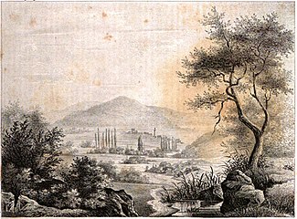 руины Трои; рисунок 1835 года