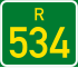 Streeksroete R534 shield