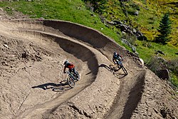New Dual Slalom downhill mountain biking course added in the summer of 2022