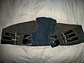 Antique samurai Edo period kote or arm protection in the "sashi nuki" style.