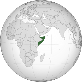 Localização de Somália