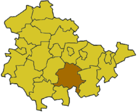Landkreis Saalfeld-Rudolstadt i Thüringen