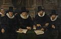 Vier regenten en de binnenvader van het Leprozenhuis te Amsterdam (1624)
