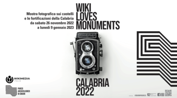 Locandina della mostra di Wiki Loves Monuments Calabria 2022