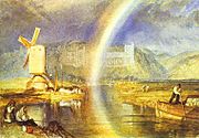 Turner, Arundel Castle, aquarelle de 1824.