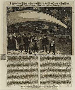 Zentralbibliothek Zürich - Von einem schrecklichen und wunderbarlichen Cometen so sich den Dienstag nach Martini dieses lauffenden M D LXXViJ Jahrs am Himmel erzeiget hat - 000003593