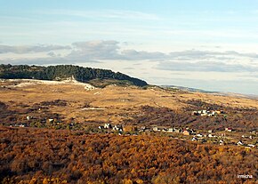 Село Старая Яблонка, вид с горы