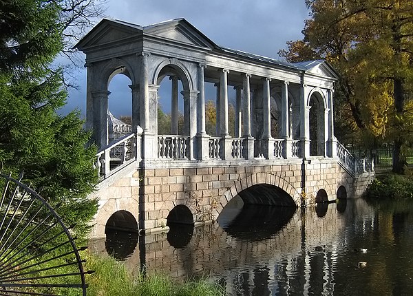 Best amateur photo. Marble bridge in Catherine Park, Pushkin town. Author: SBMK