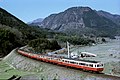 キハ35形を連結した山口線列車（1978年）