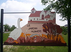 Entrée du jardin humide.