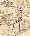 Map of Delaware and Hudson Canal Company in 1886