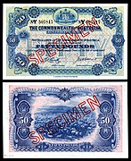 AUS-8c-Commonwealth of Australia-50 Pounds (1918)