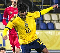 Ahmed Qasem (Sweden U21 vs Moldova U21, 13 October 2023).jpg