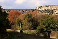 Aqueduc de Roquefavour vu du chemin longeant la voie ferrée (au sud).