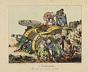 Inconvéniens d'un voyage en diligence, plate 7, 1826, Musée Carnavalet.