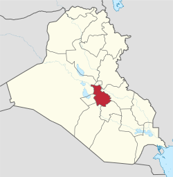 Location of Babil Governorate