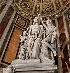 The Baptism of Christ. Rude's sculpture in La Madeleine by François Rude.