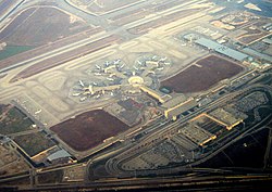 Ben Gurion International Airport aerial view.JPG