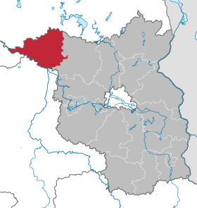 Localisation de Arrondissement de Prignitz