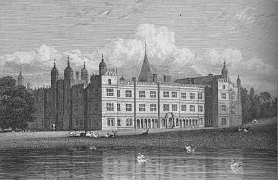 Burghley House par Jones's Views of the Seats of Noblemen and Gentlemen (1829)