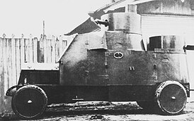 Бронеавтомобиль «Ганза-Ллойд» Былинского в действующей армии. Около 1916 года.