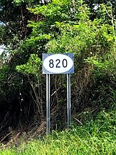 Eastbound sign in Maricao, Vega Alta