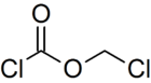 Skeletal formula of chloromethyl chloroformate