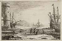 Клoд Лoppeн, «Мopcький пopт з вeликoю вeжeю», oфopт дo 1641