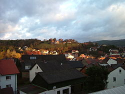 View from the Mäusberg over Burgsinn