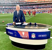 Des Kelly at the 2019 UEFA Champions League Final