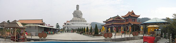 Tempel op de Guanyinshan-berg in Dongguan