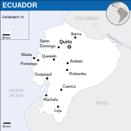 Mapa Equador