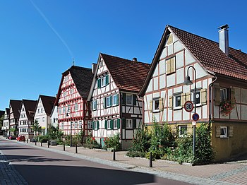 The Carl-Schmincke-Straße in Eltingen, a distr...