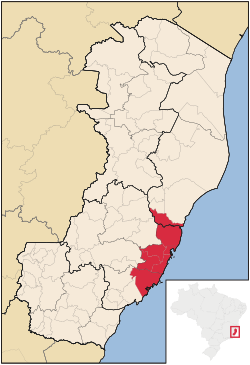 Location of Greater Vitória