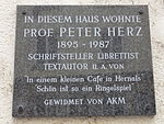 Peter Herz – Gedenktafel