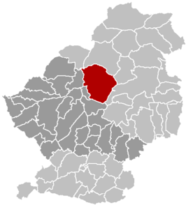 Kaart van Flines-lez-Raches