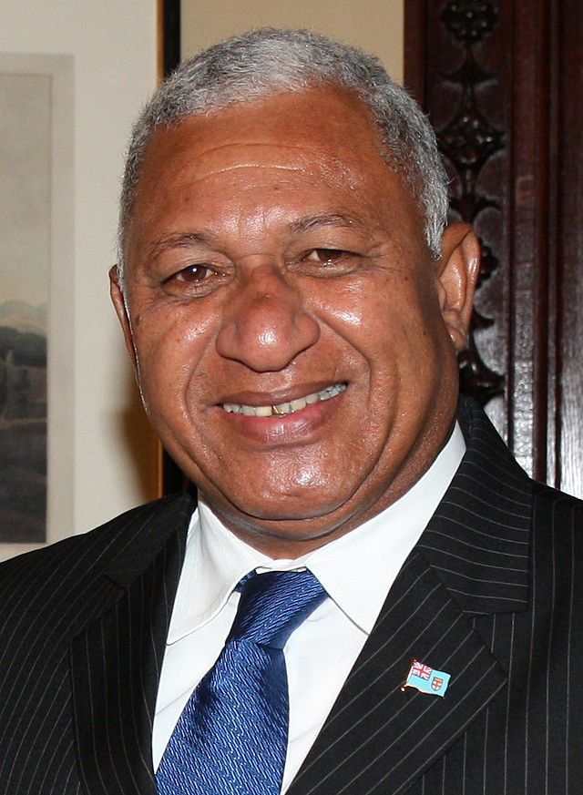 Frank Bainimarama in 2014